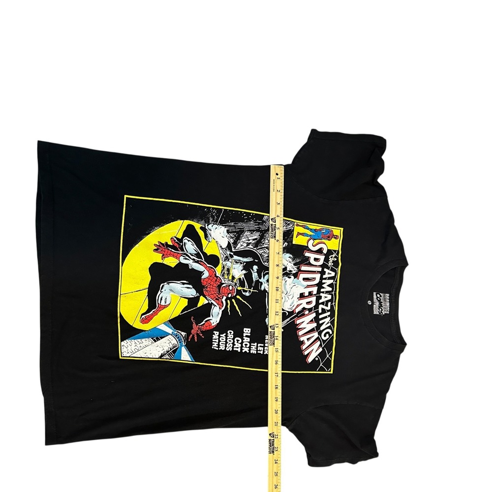 Marvel Comics Spider-Man Black Cat Graphic Print Tee‎ T-Shirt L - Picture 4 of 8
